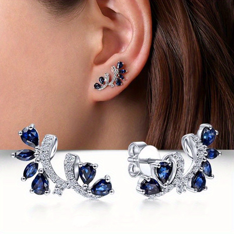 flower earrings and earrings for women with a high end and niche design flower vine earrings details 1