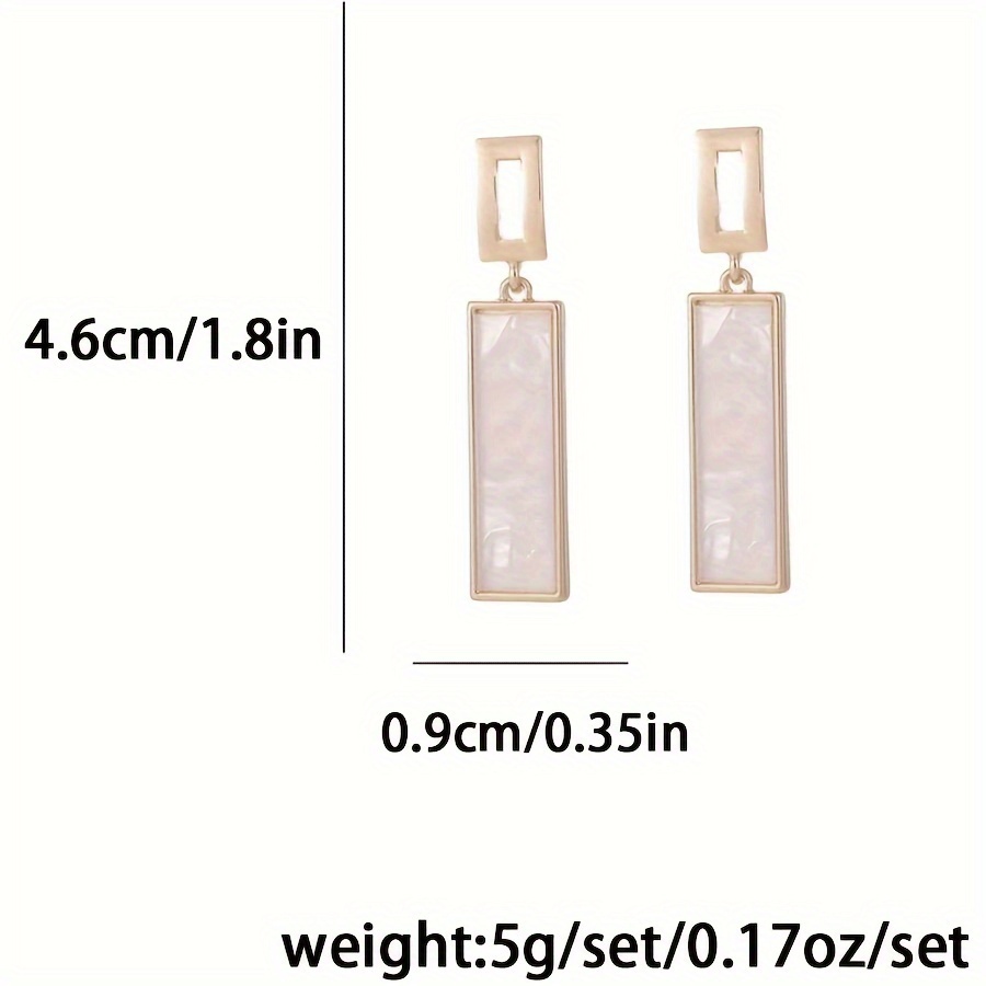 1 pair pendant style earrings elegant and fashionable long design titanium steel daily wear gift graduation season details 2