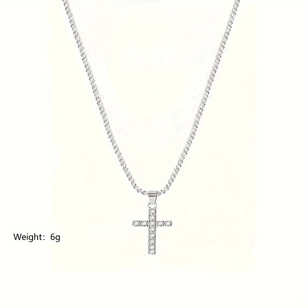 925 silver plated cross necklace non allergy trendy fashion high grade feeling pendant womens chain necklace necklace gift holiday gift for girlfriend or wife details 1