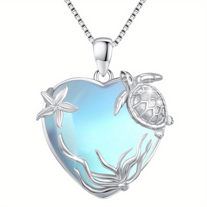 1pc fashion creative turtle pendant necklace ocean style necklace jewelry perfect gift for men details 1