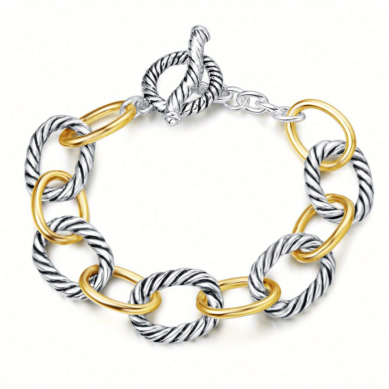 1pc designed braided wire rope twisted bracelet suitable for daily wear by women an exquisite gift for women and mothers details 2